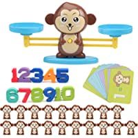 Juguete Balanza-Mono Juguete Matemático de Equilibrio- Juego Educativo-Ideal para Niños Desarrollar Inteligencia y…